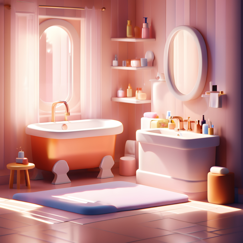 00146-4171880667-realistic,4k,a bathroom,shining,soft light,shadows,cartoon room,_lora_cartoon_room_1_,.png